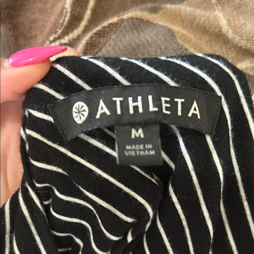 Athleta Black and White Santorini High Neck Dress MEDIUM - Picture 8 of 10
